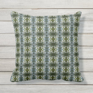 Almofada Travesseiro decorativo Exterior Verde Abstrato