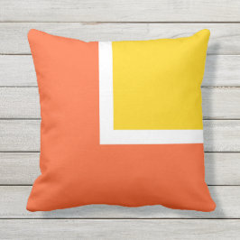 Almofada Travesseiro decorativo Externo Moderno Laranja e A