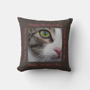 Almofada Travesseiro decorativo Eyed selvagem do gato - dia