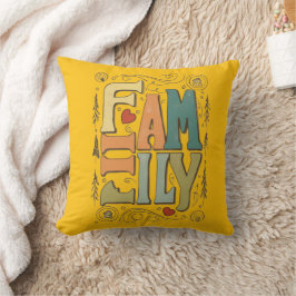 Almofada Travesseiro decorativo familiar - Presente corajos