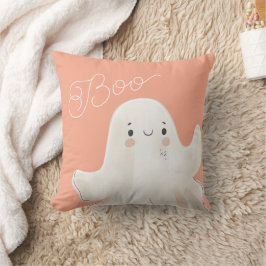 Almofada Travesseiro decorativo Fantasma de Cubo Boo Rosa