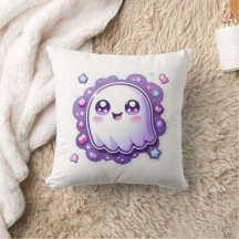Travesseiro decorativo Fantasma Kawaii - Halloween