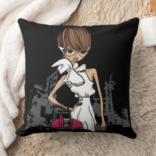 Almofada Travesseiro decorativo Fashionista 20" x 20"