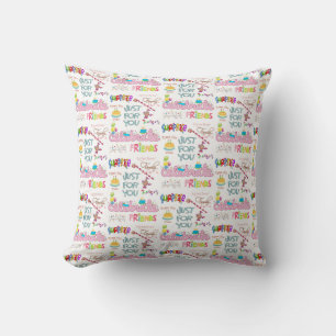 Almofada Travesseiro decorativo, Feliz Aniversário da Famíl