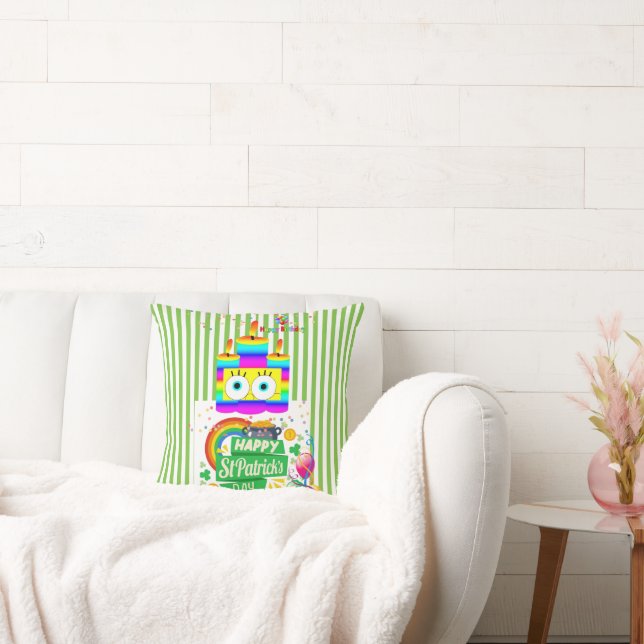 Almofada Travesseiro decorativo, Feliz Rua de Aniversário. (Sofá)