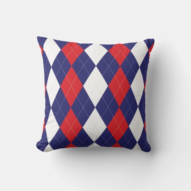 Almofada Travesseiro decorativo Flag Argyle (Frente)