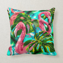 Travesseiro decorativo Flamingo tropical bonito