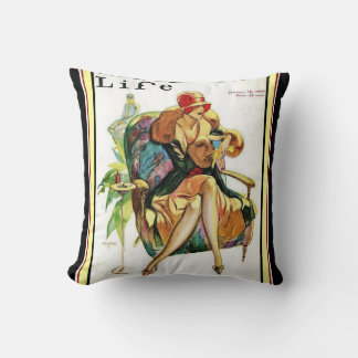 Almofada Travesseiro decorativo Flapper de Arte da Vida