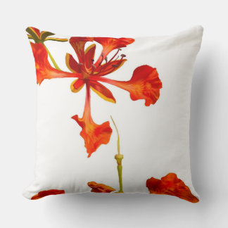 Almofada Travesseiro Decorativo Flor Poinciana Real
