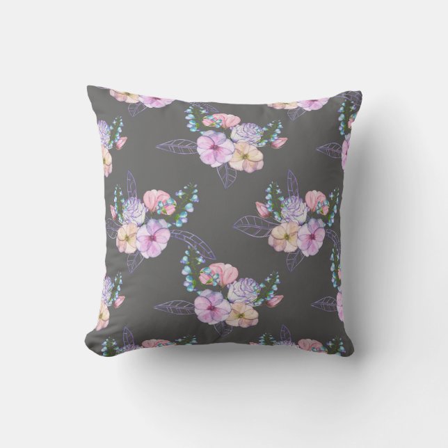 Almofada Travesseiro Decorativo Floral (Frente)