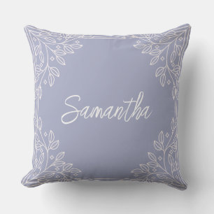 Almofada Travesseiro decorativo Floral Azul Personalizado