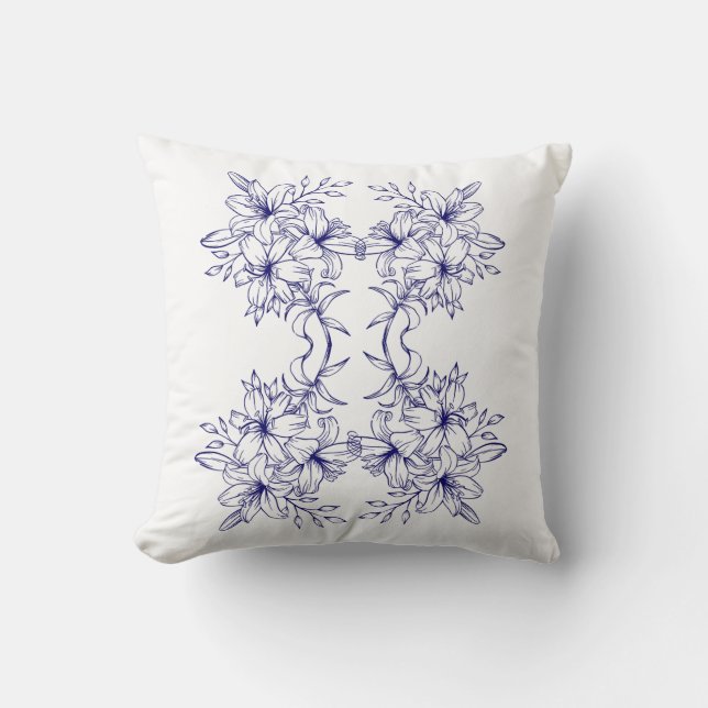 Almofada Travesseiro Decorativo Floral Bloom (Frente)
