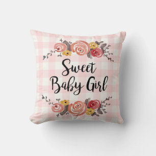 Almofada Travesseiro decorativo Floral De Bebê Doce