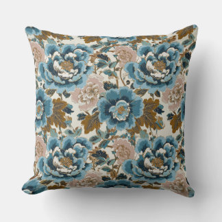 Almofada Travesseiro decorativo Floral de Luxe Blue Peony