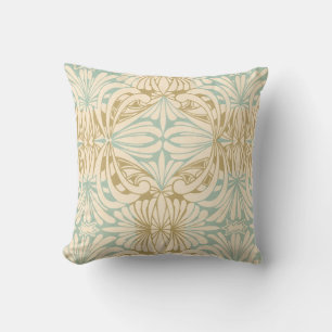Almofada Travesseiro decorativo floral de Tan do creme da