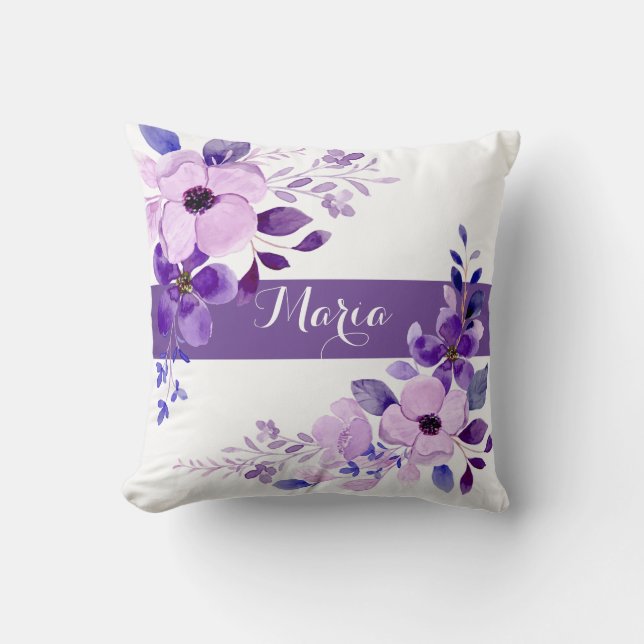 Almofada Travesseiro decorativo Floral Personalizado (Frente)