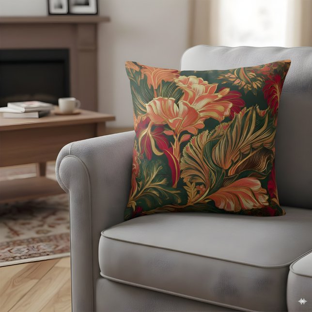 Almofada Travesseiro decorativo Floral Tropical Laranja Ver (Criador carregado)