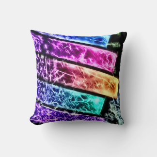 Almofada Travesseiro decorativo Fractal das Chaves Arco-Íri