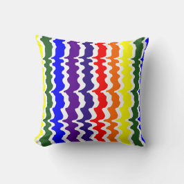 Almofada Travesseiro decorativo Funky Rainbow - Fundo Branc