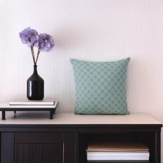 Almofada Travesseiro decorativo Geométrico de Teal Blue Ele