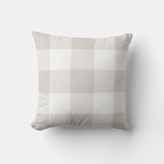 Almofada Travesseiro decorativo Gingham Tan Superdimensiona
