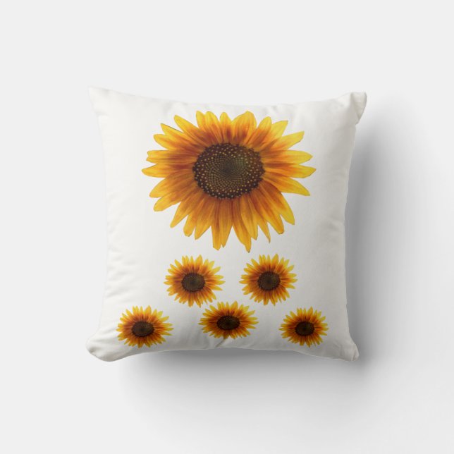 Almofada Travesseiro decorativo Girassol (Frente)