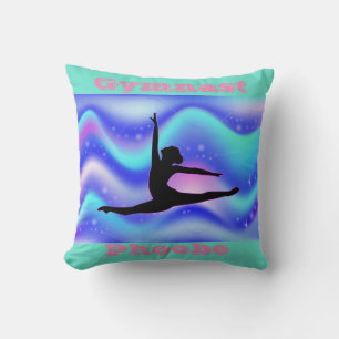 Almofada Travesseiro decorativo Girls Gymnastics com Nome