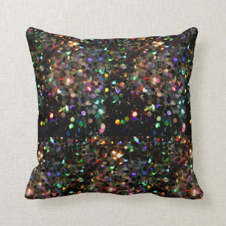 Almofada Travesseiro decorativo Glitz Black Glitter Holo Ra