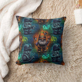 Almofada Travesseiro Decorativo Gnome Grafite