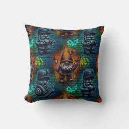 Almofada Travesseiro Decorativo Gnome Grafite