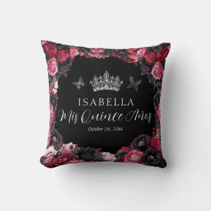Almofada Travesseiro decorativo Gótico Vermelho e Negro de