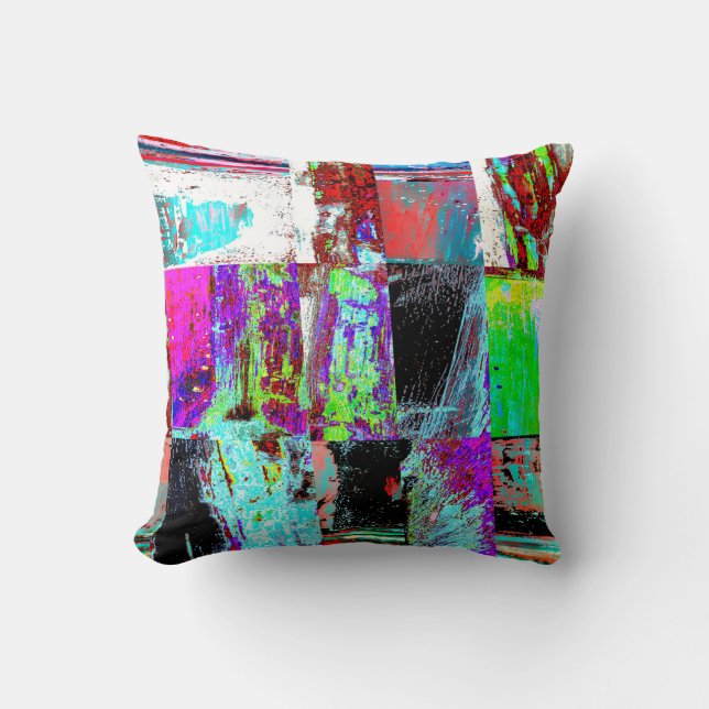 Almofada Travesseiro Decorativo – Grade Abstrata (Frente)