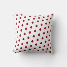 travesseiro decorativo gráfico de ladybug fofo