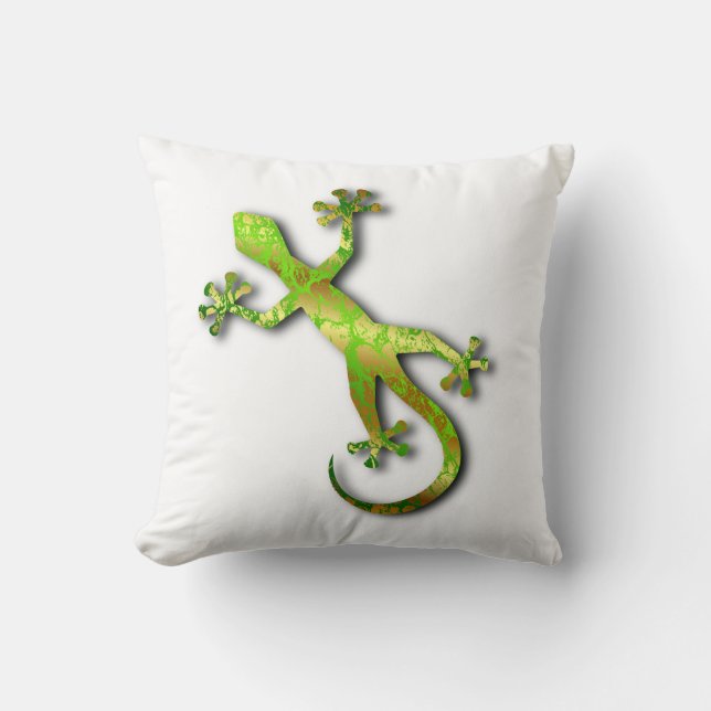 Almofada Travesseiro decorativo Green Lizard (Frente)