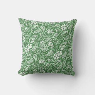 Almofada Travesseiro decorativo Green Paisley"