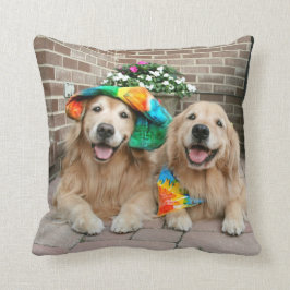 Almofada Travesseiro decorativo Groovy do golden retriever
