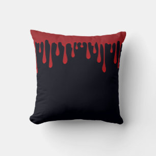 Almofada Travesseiro Decorativo Halloween Gotas de Sangue V