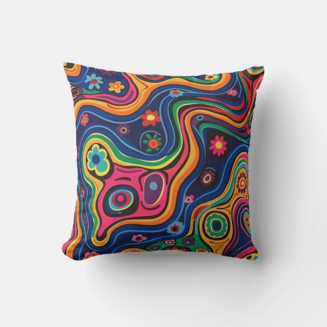Almofada Travesseiro decorativo Hippie (Frente)