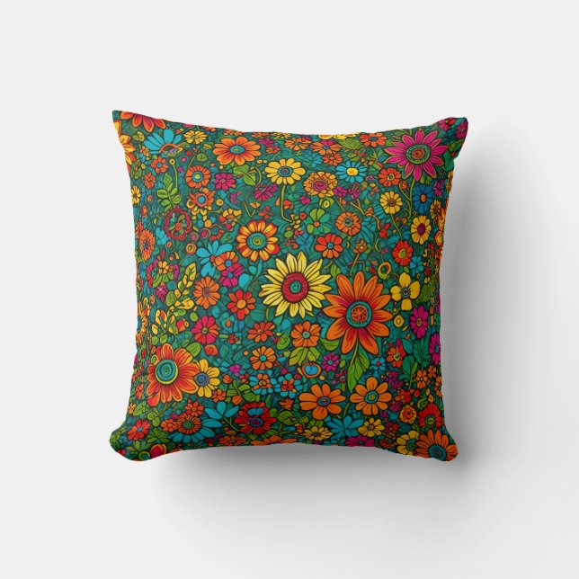 Almofada Travesseiro decorativo Hippie (Frente)
