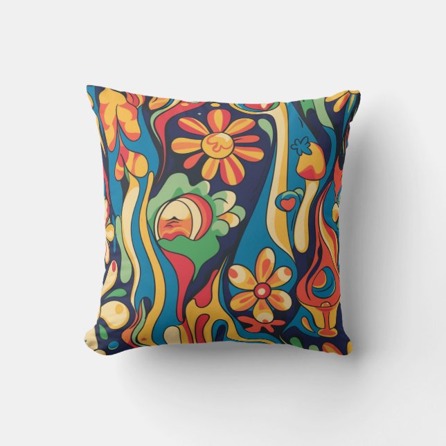 Almofada Travesseiro decorativo Hippie (Frente)