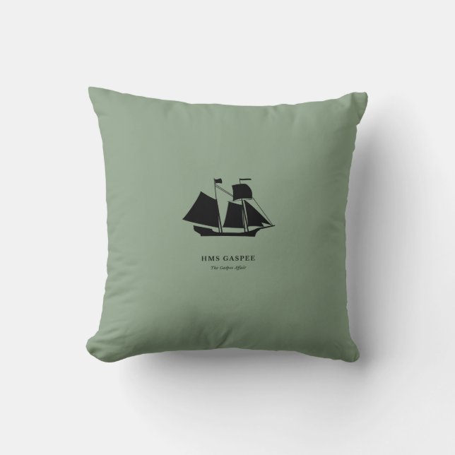 Almofada Travesseiro Decorativo — HMS Gaspee (Frente)