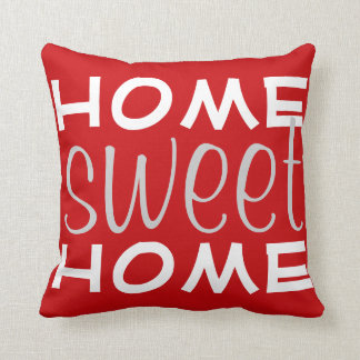 Almofada Travesseiro decorativo Home doce Home vermelho