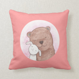 Almofada Travesseiro decorativo Home feliz do urso & do