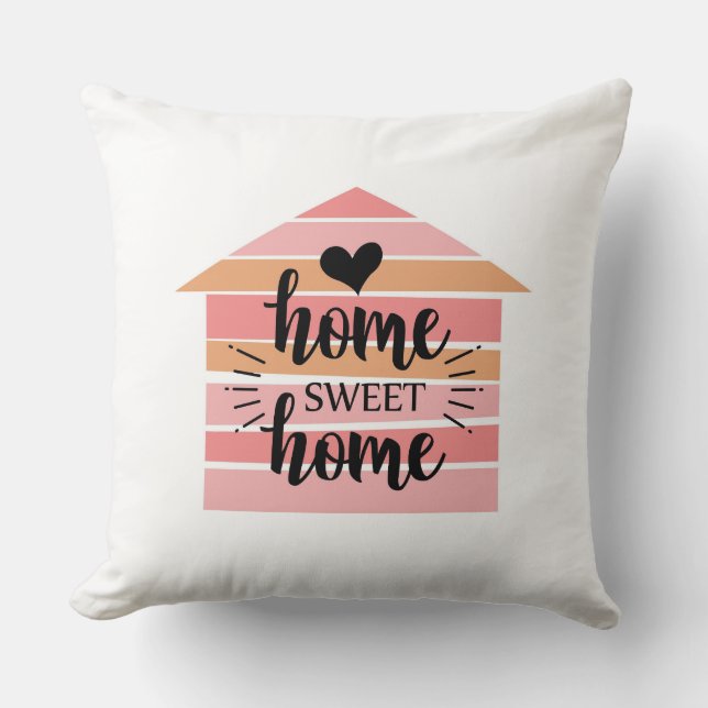 Almofada Travesseiro decorativo Home Sweet (Frente)