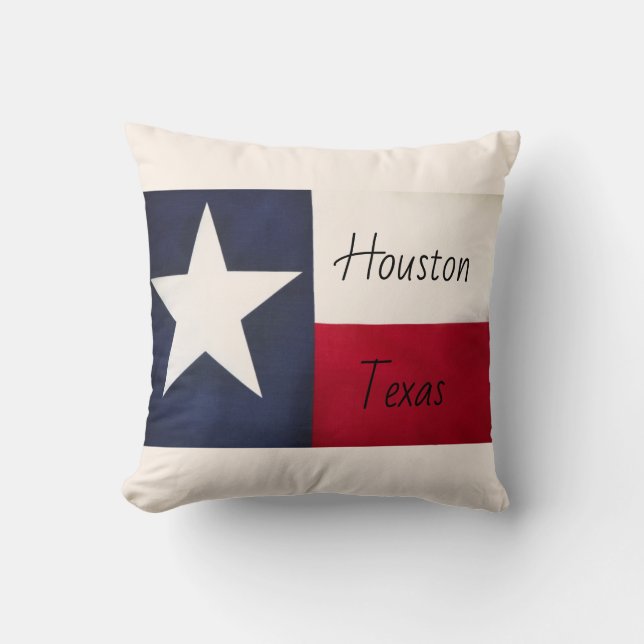 Almofada Travesseiro decorativo Houston Texas (Frente)