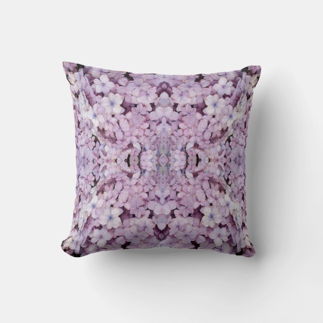Almofada Travesseiro decorativo Hydrangea Mandala (Frente)