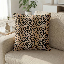 Almofada Travesseiro decorativo Impressão Cheetah Brown