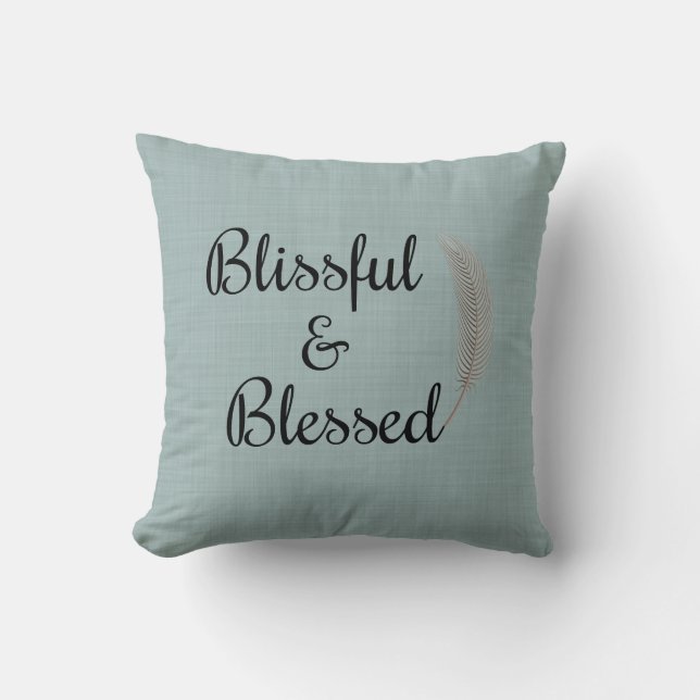 Almofada Travesseiro decorativo impressão de roupa azul de  (Frente)