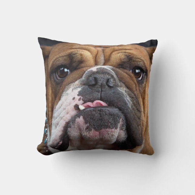 Almofada Travesseiro decorativo Inglês Bulldog (Frente)