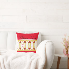 Almofada Travesseiro decorativo inicial bem-vindo - Bem-vin